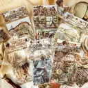 Retro Stickers Life Landscape Series Journal Decoration view 8