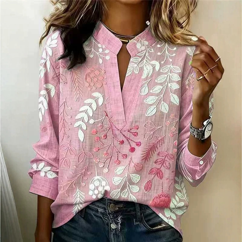 Pullover Versatile Spring Summer Long-sleeve Blouse Top