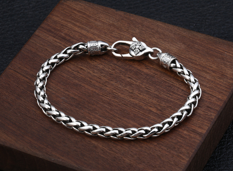 Title 1, Pulsera Shingen de seis caracteres de plata de ...