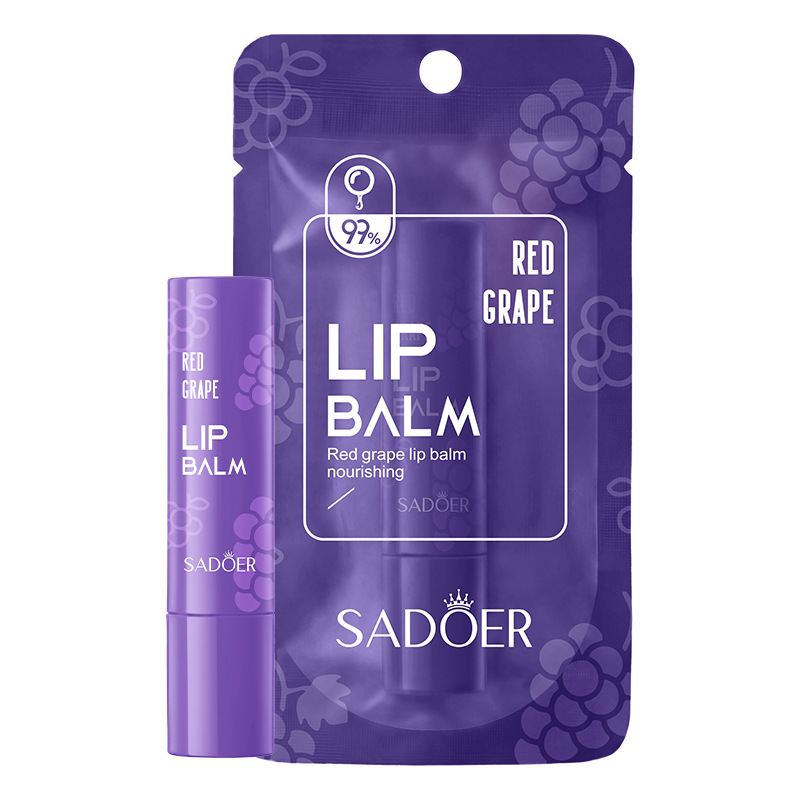 All-English SADOER Green Grape Fruit Moisturizing Lip Balm