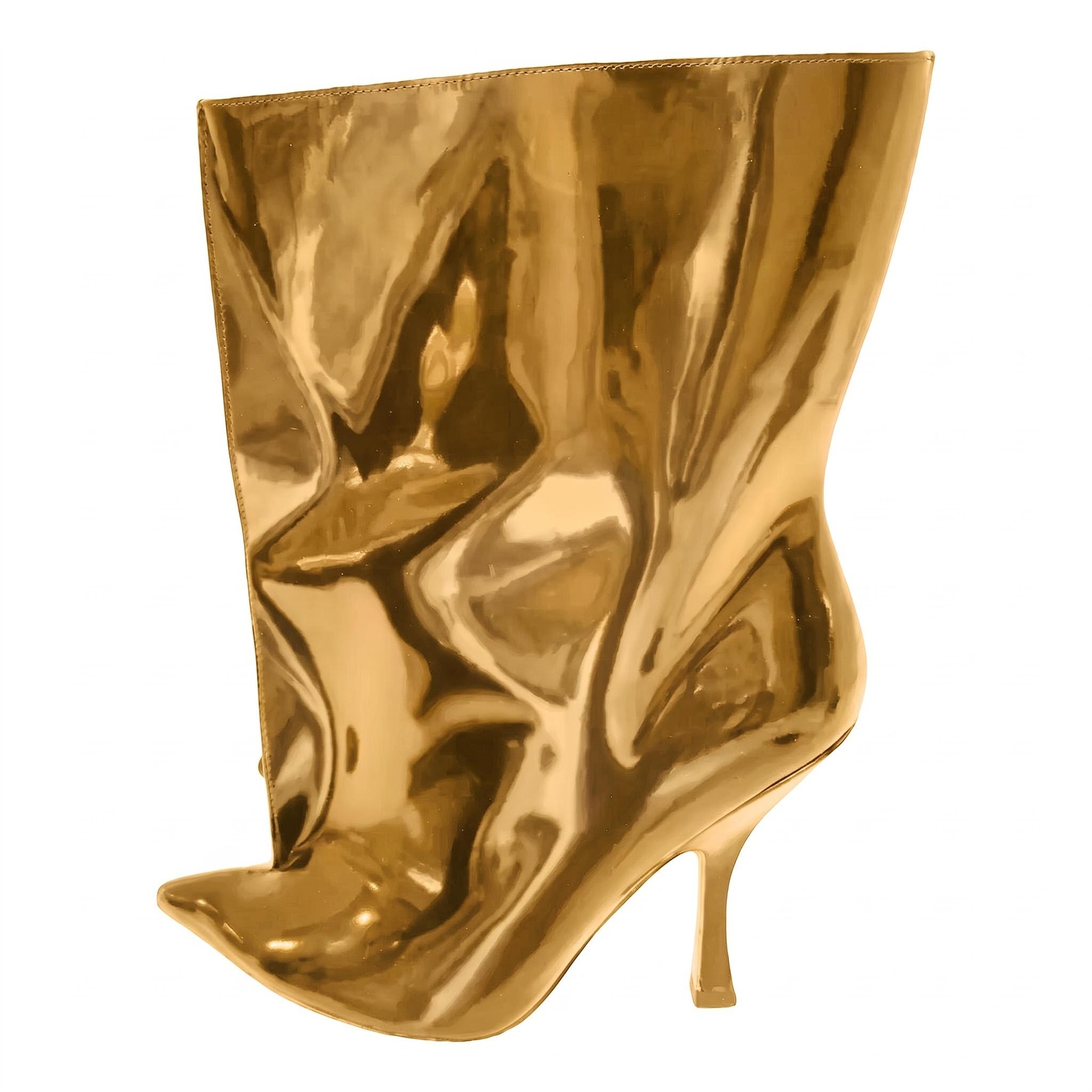 Pointed-toe High-heeled Sexy Flared Ankle Boots For Women