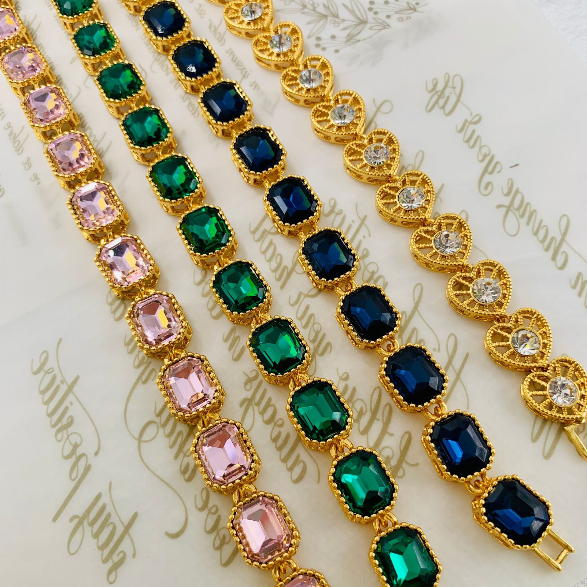 Real Gold Simple Elegant Color Color Retaining Craft Bracelet