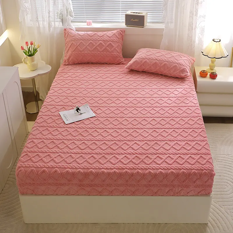 Taffon Quilted Fitted Sheet One-piece Bedspread