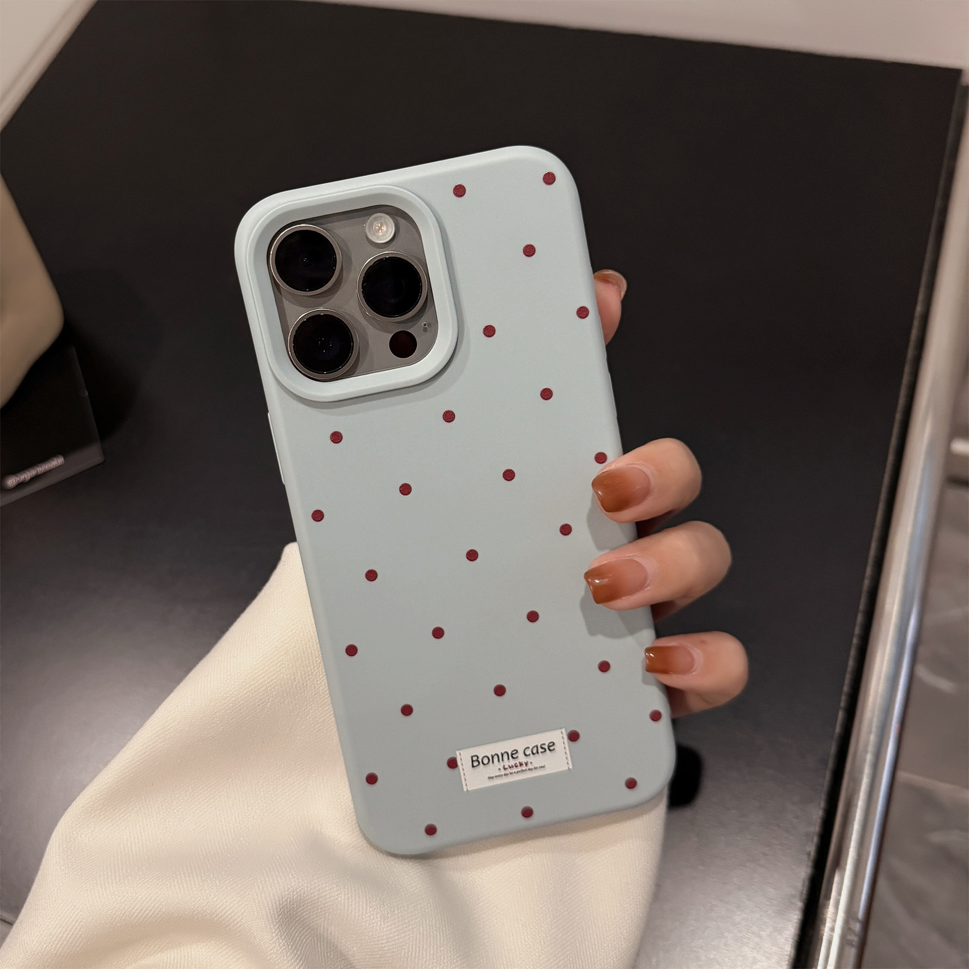 Ins-style Korean Polka-dot Phone Case 9