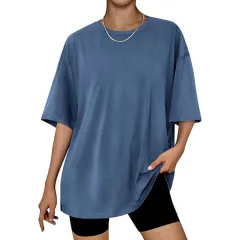 Women's Plus Size Bottoming Shirt - Sapphire Blue - View 1