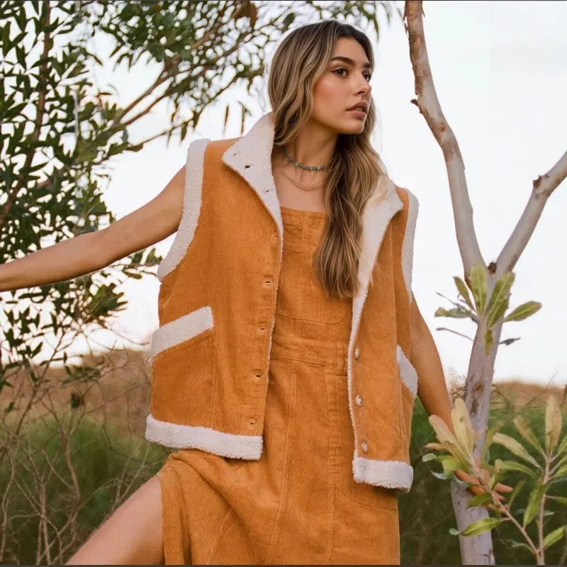 Fashionable Jacket Warm Fur Sleeveless Vest