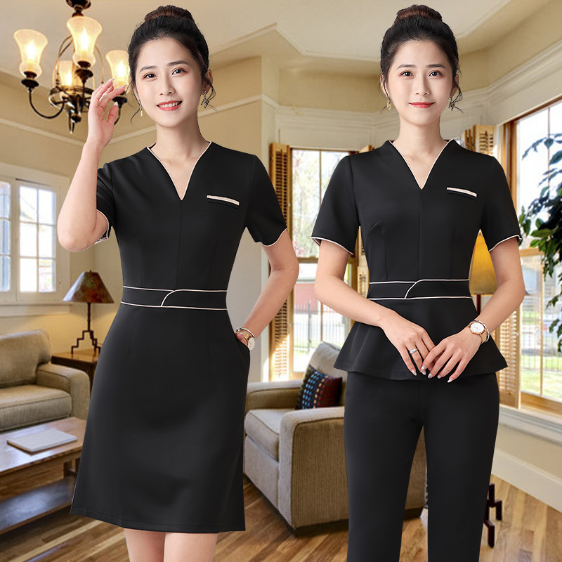 Work Clothes Women's Half Sleeve Business Dress