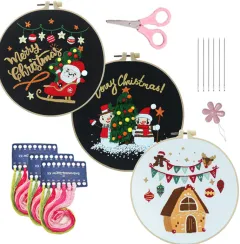 Christmas Cartoon Pendant Round Living Room Decoration - No Stretch - View 1