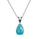 Waterdrop Opal Pendant Necklace For Women Elegant And High-end view 12