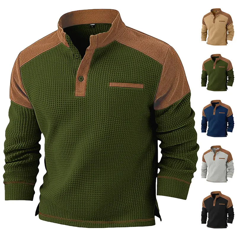 Mens Casual Corduroy Hoodie
