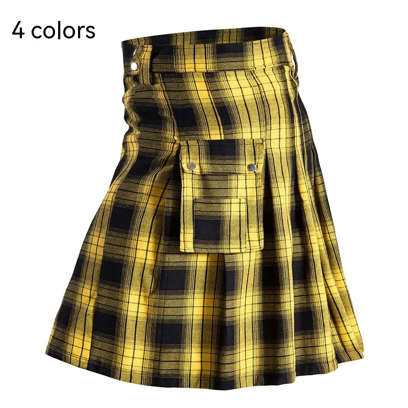 Traditional Scottish Highlands Plaid Festival Pleated Skirt - 4 Colors