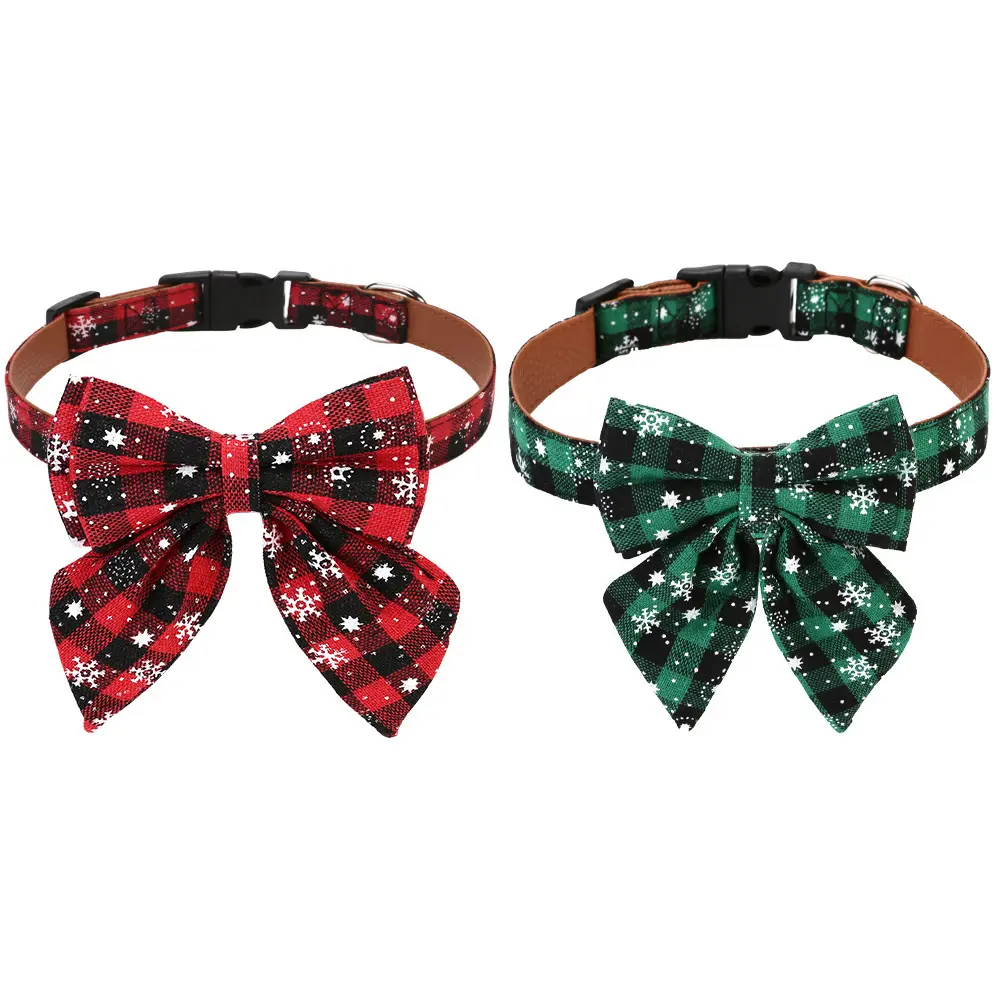 Dog Accessories Bow Tie Collar Christmas Pet