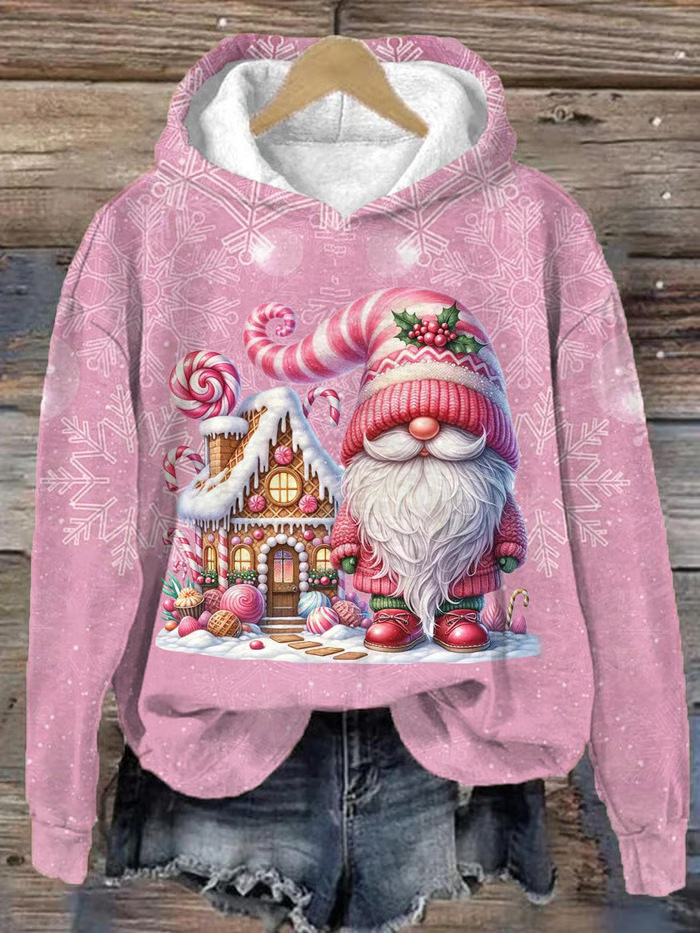 Title 2, Christmas House 3D Digital Printing Hooded Sweater