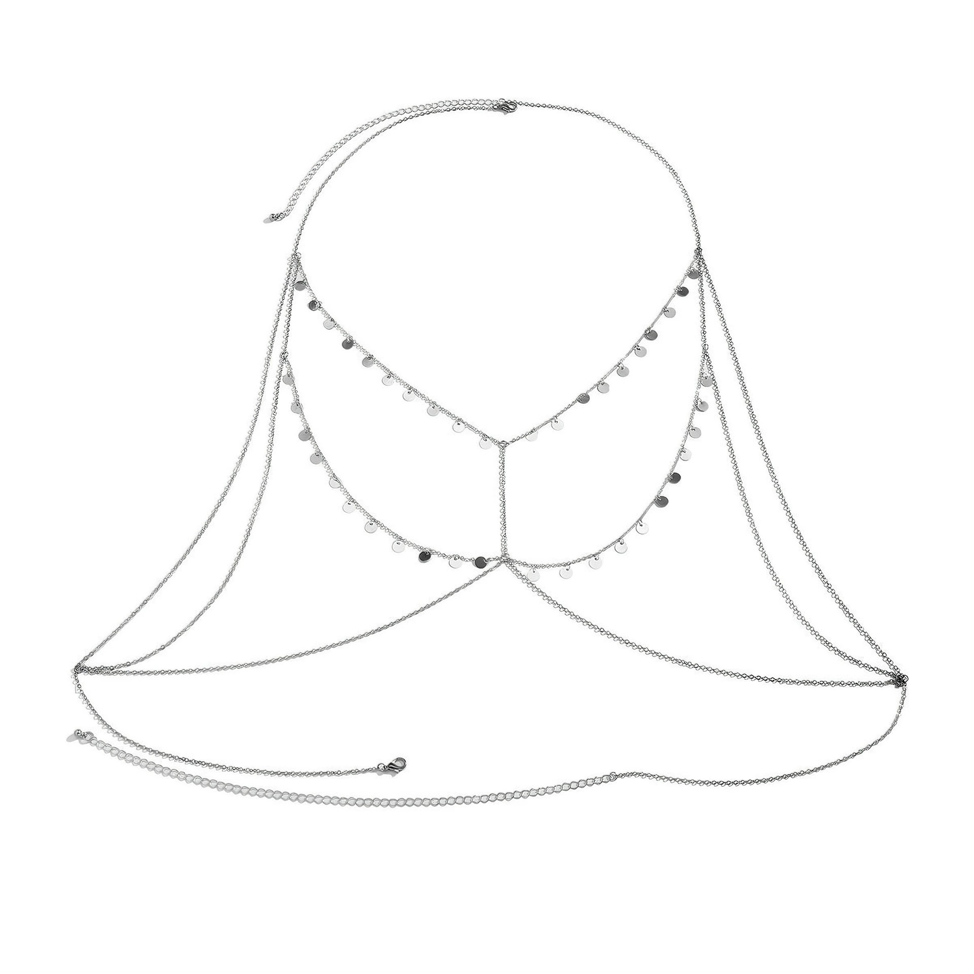 Minimalist Cool-toned Sequin Chokerversatile Womens Jewelry