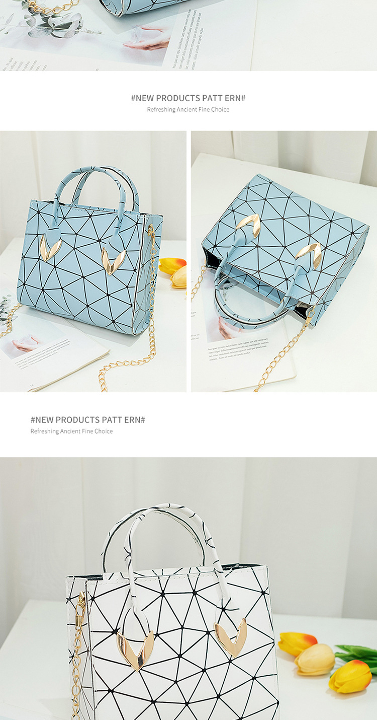 Title 12, Kleine Damen Magic Color Rhombus Handtasche Sti...