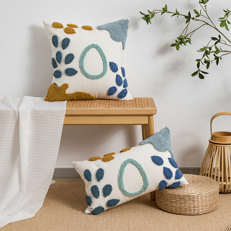Creative Waterdrop Embroidery Cushion Cover For Living Room Sofa Pillowcase