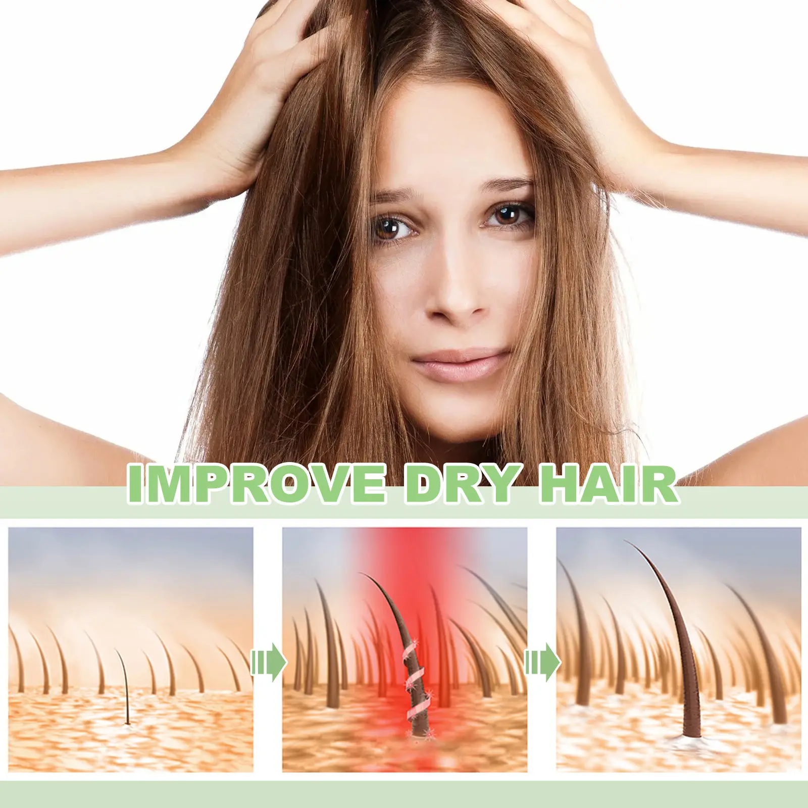 Hair Care Green Capsule Portable Moisturizing