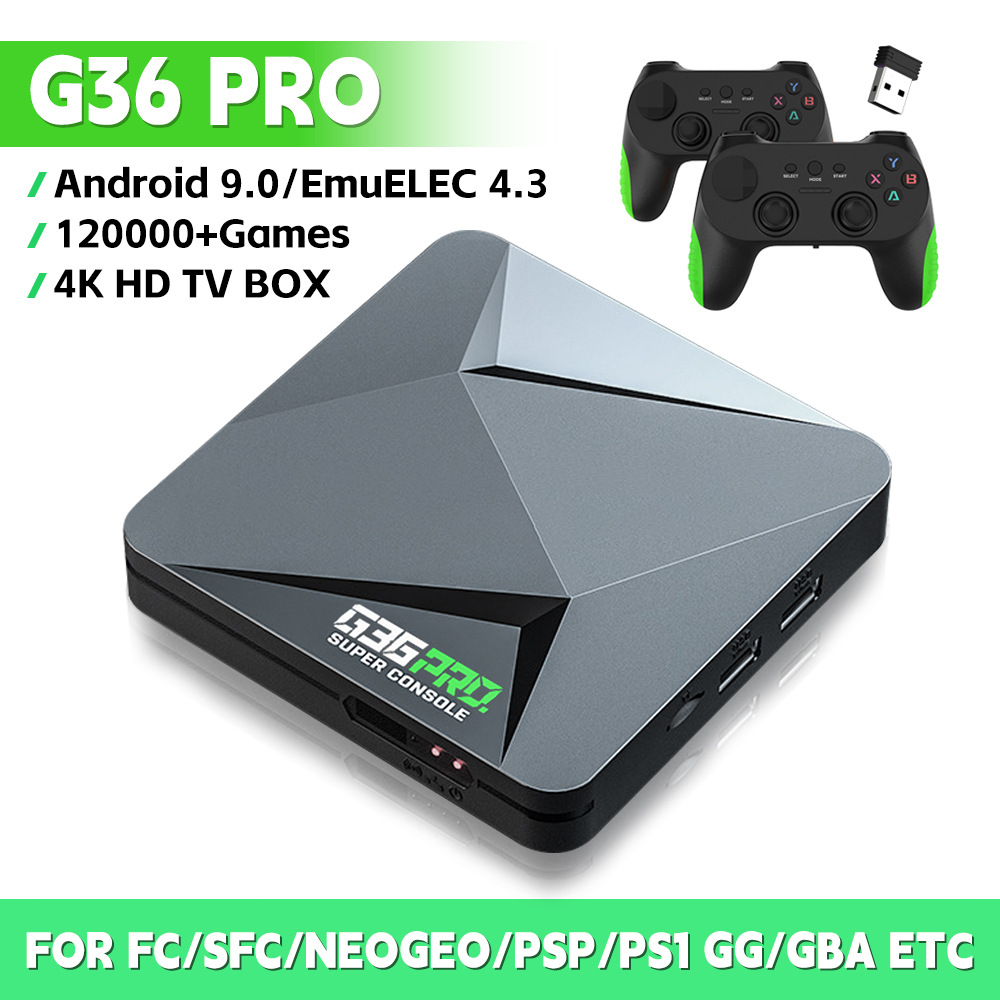 New G36 PRO Gaming Console TV Box 4K 6