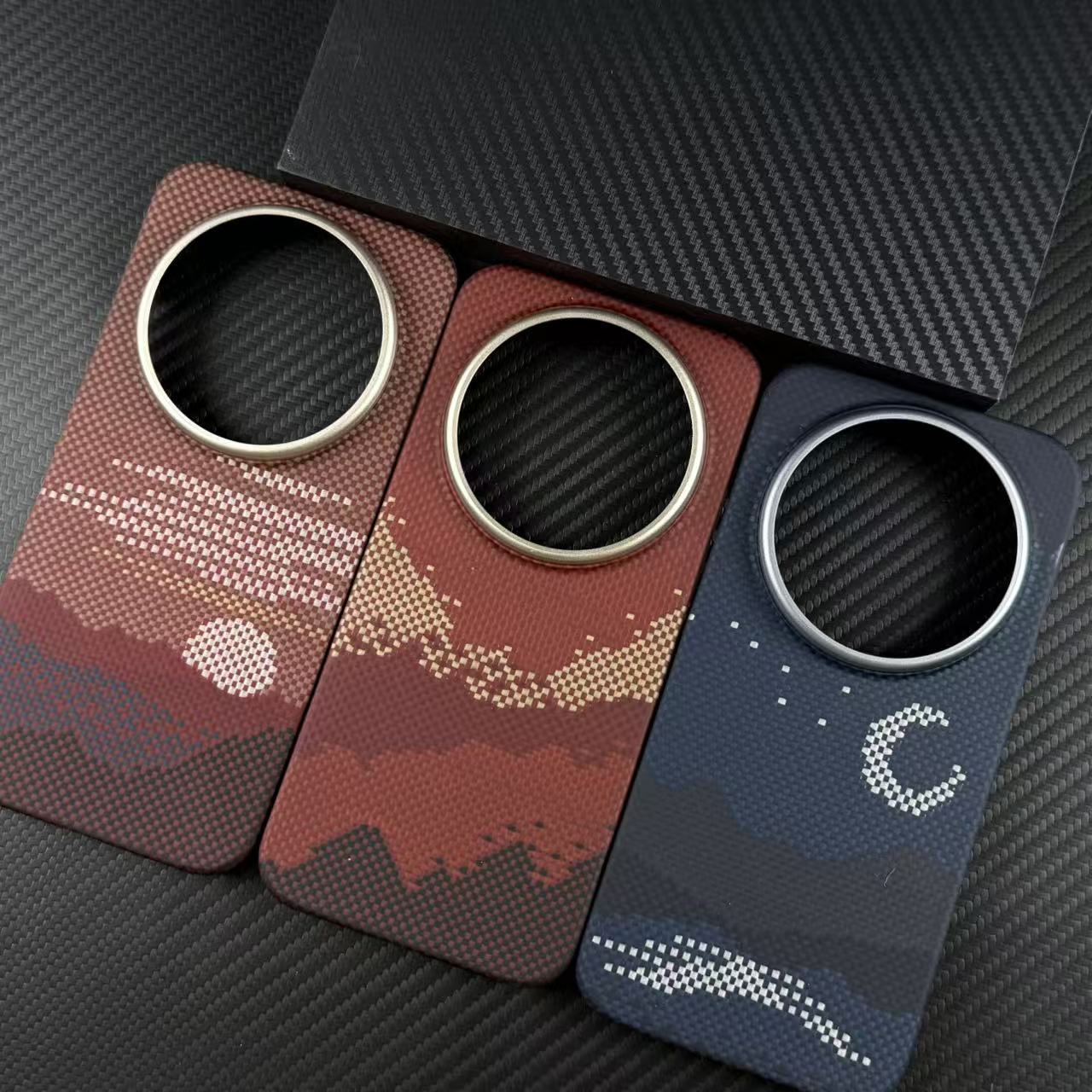 Kevlar Phone Case Aramid Fiber Protective Magnetic Suction