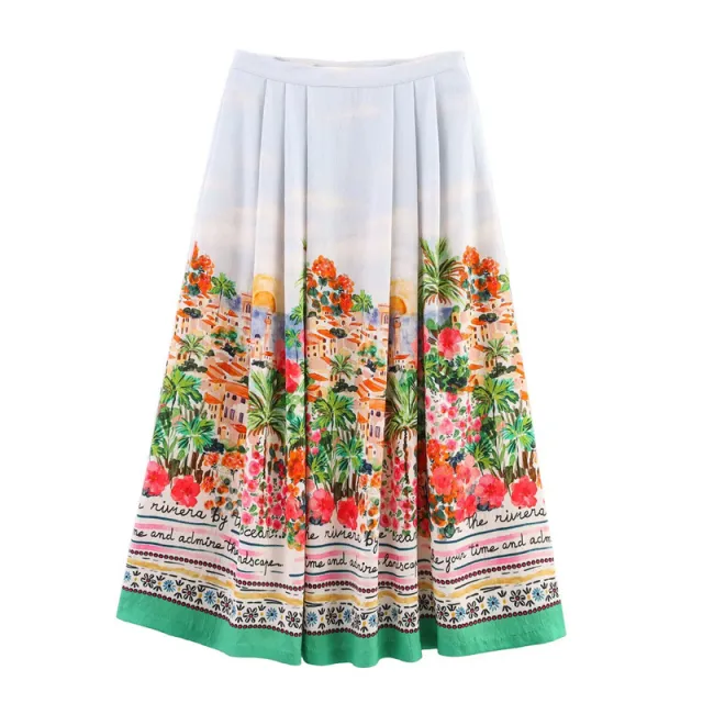New Summer Ethnic Print Skirt - Shop at LoveMi