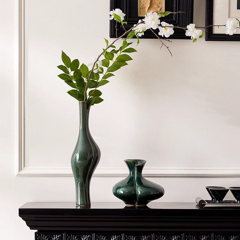 Green Song-style Aesthetic Soft Furnishings Vase Decorations