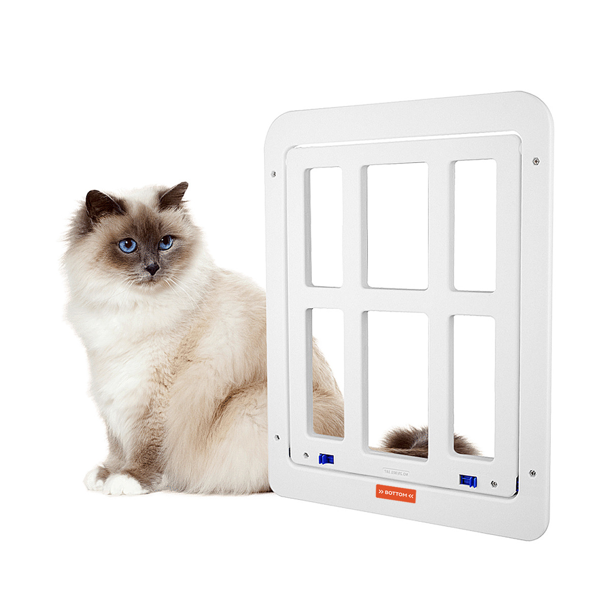 Screen Door Cat Flap Dog Door Free Entry And Exitgrid Pet Door - Screen Door Cat Flap Dog Door Free Entry And Exitgrid Pet Door White S 25x31.5cm