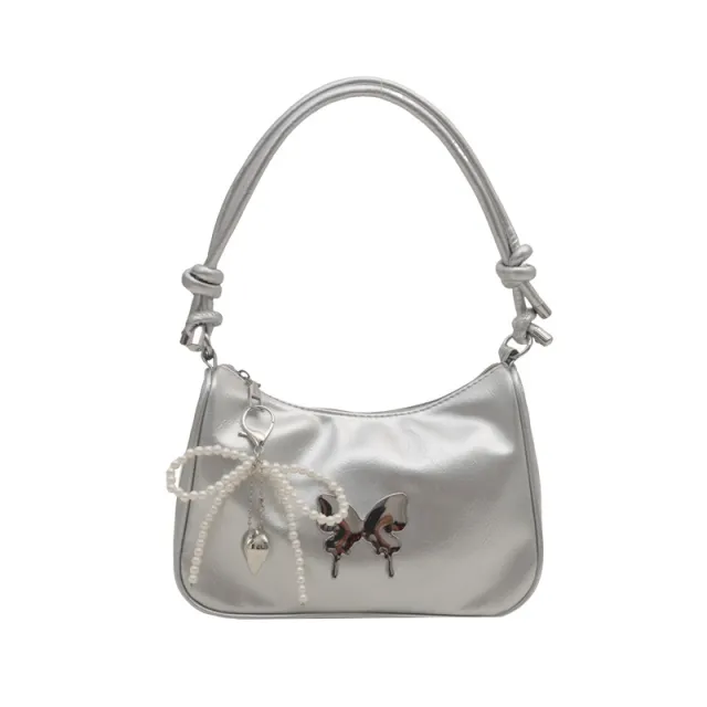 Special interest Design Shoulder Messenger Bag High grade Fashion Handbag Silver - Shop at LoveMi