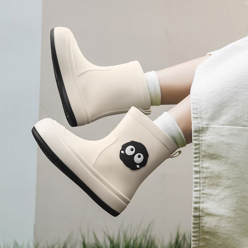 Title 3, Cute Korean Cartoon Rain Boots Womens Non-slip...