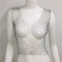 Silver V Neck