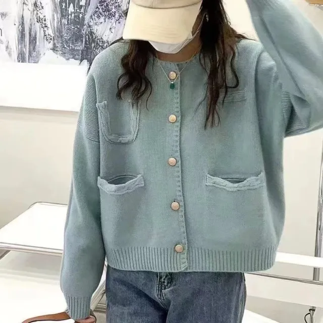 Small High grade Western Style Knitted Blue - Shop at LoveMi