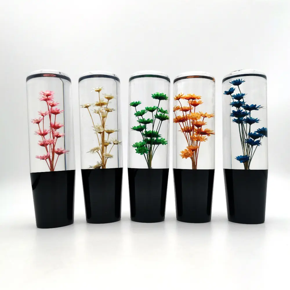 15cm Crystal Car Gear Knob Small Chrysanthemum