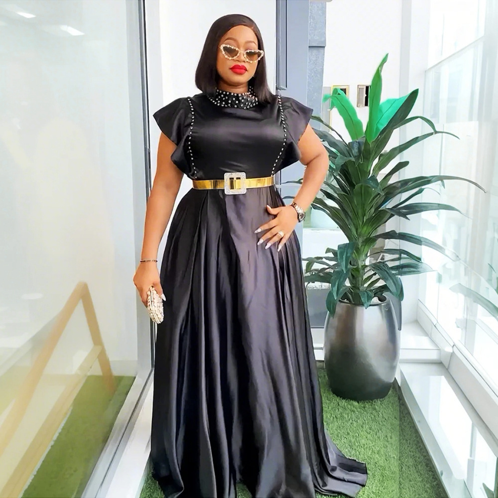 Banquet Evening Fashionable Elegant Style Rhinestone High Waist Dress - Image 2