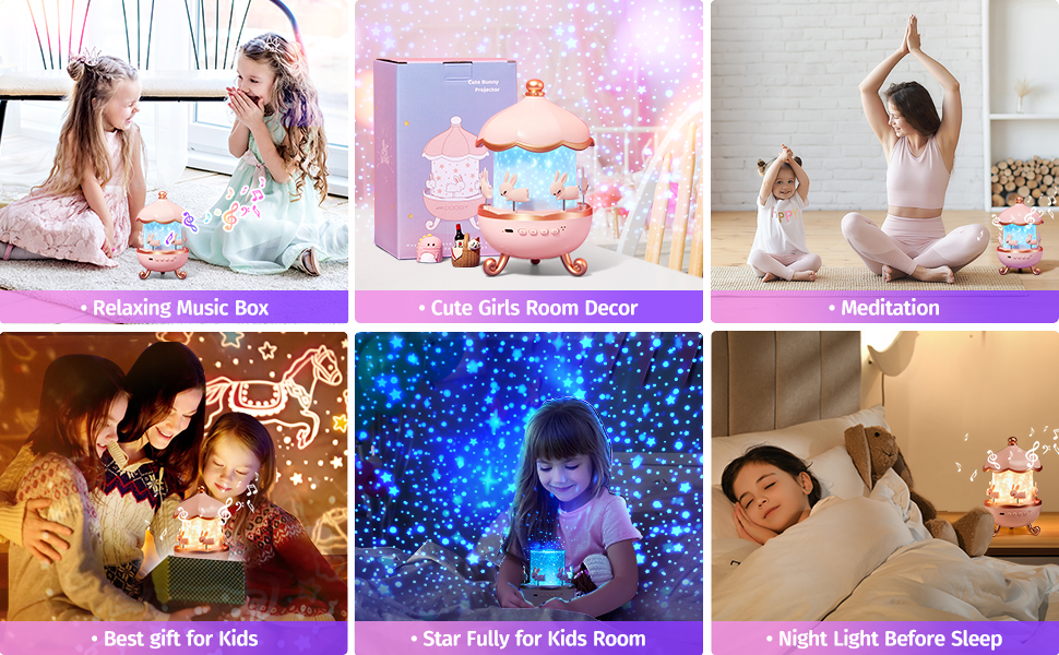 star light for bedroom girls night light for kids baby sound machine kids lamp nightlight projector 