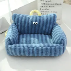 Autumn And Winter Big Eye Dog Kennel - Blue - View 1