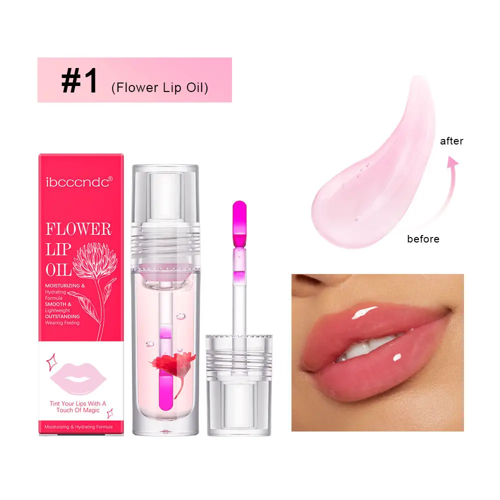 Flower Color Changing Lip Oil Moisturizing Jelly