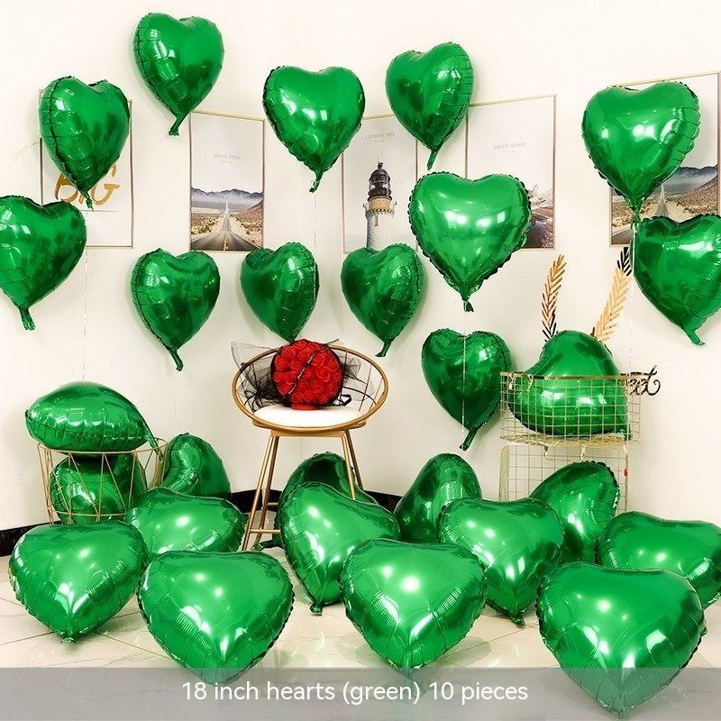 18 Inch Love Green 10 Pack