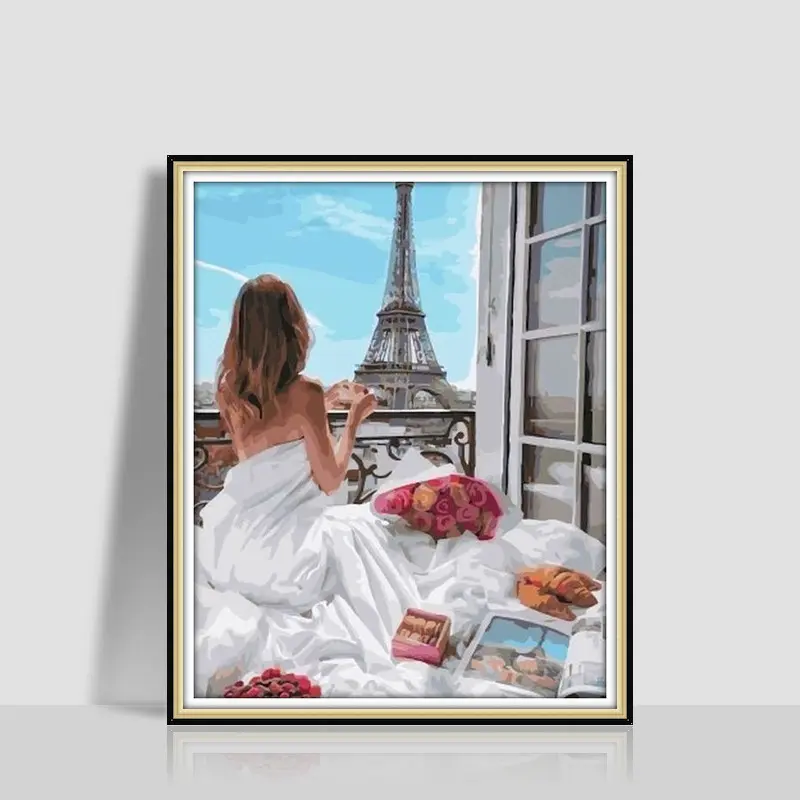 Digital Oil Painting Romantic Atmosphere Combination Hanging