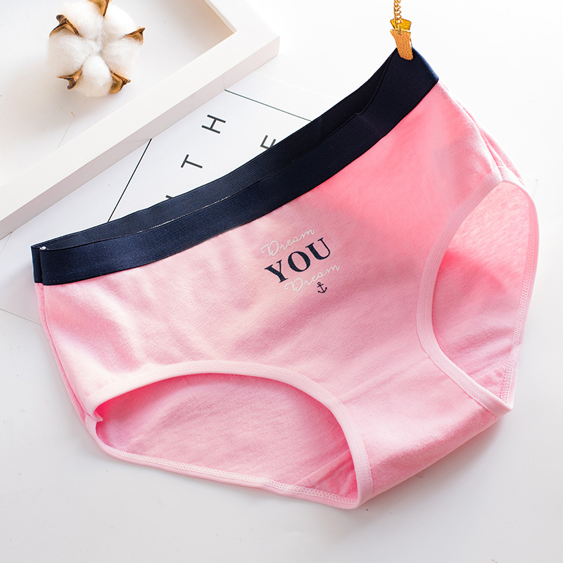 Title 10, Cotton mid waist womens briefs featuring a car...