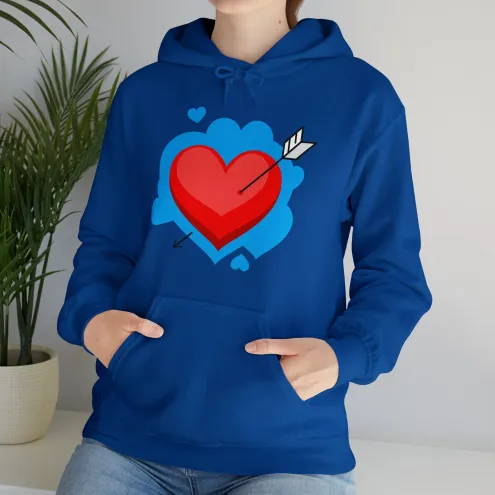 Autumn And Winter European And American Printing Cartoon Hooded Sweatshirt Royal Blue - Shop at LoveMi