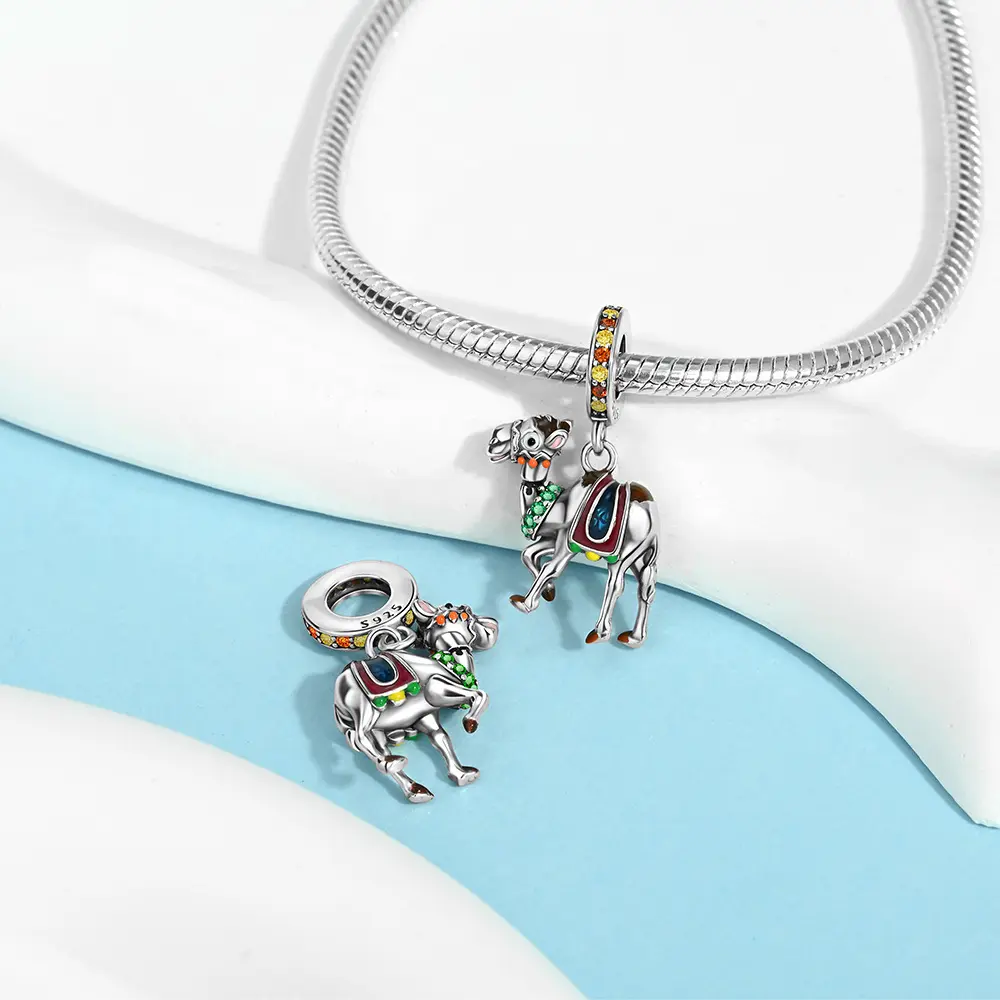 Cute Animal Colorful Oil-Drop Pendant Bracelet Accessory