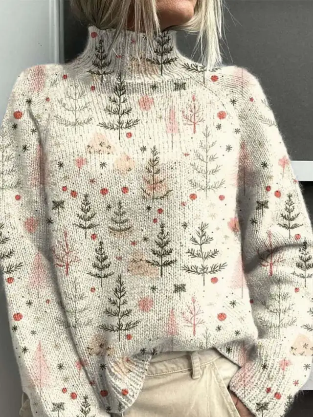 Women's Woolen Sweater Fashion Personality Turtleneck Sweater Style 16 - Shop at LoveMi