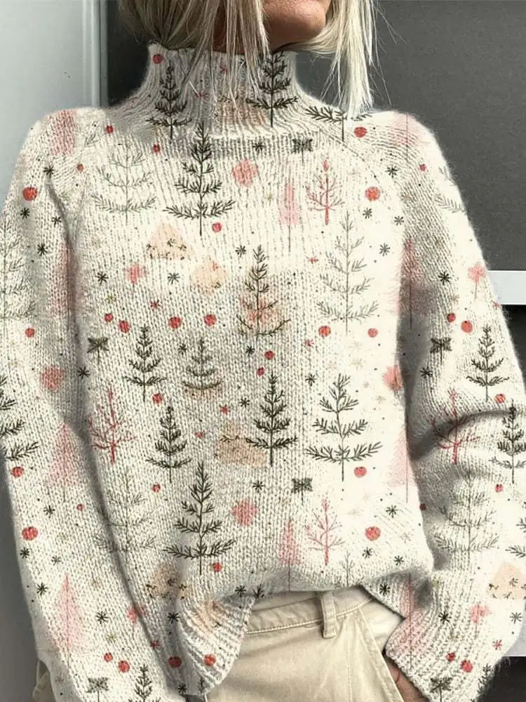 Women's Woolen Sweater Fashion Personality Turtleneck Sweater - Style 16
