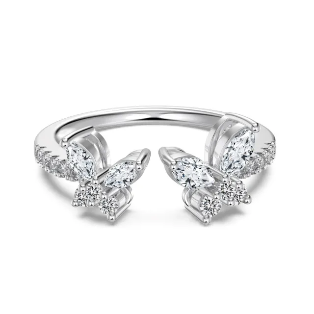 925 Sterling Silver Ring Female Versatile Design Butterfly Dy121234Swwh - Shop at LoveMi