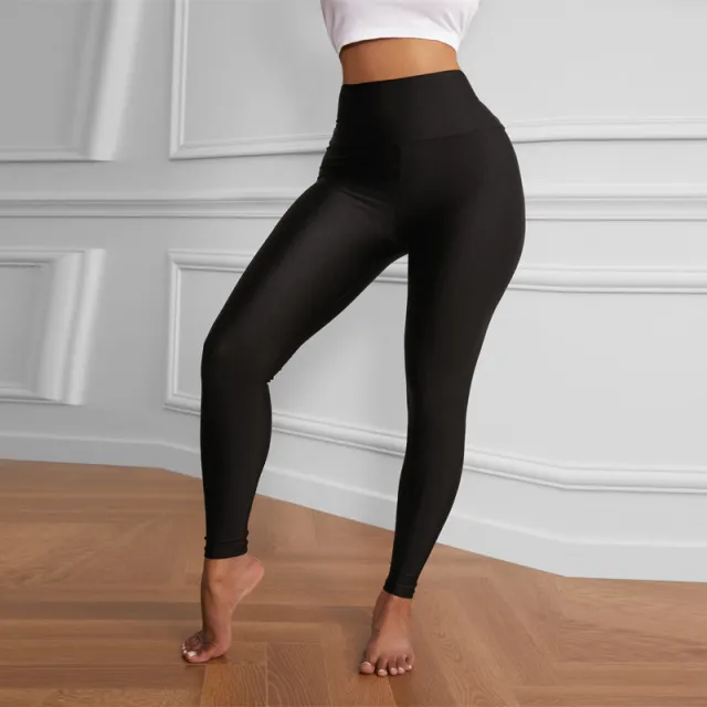 Women's Solid Color Slim Fit Leggings Black - Shop at LoveMi