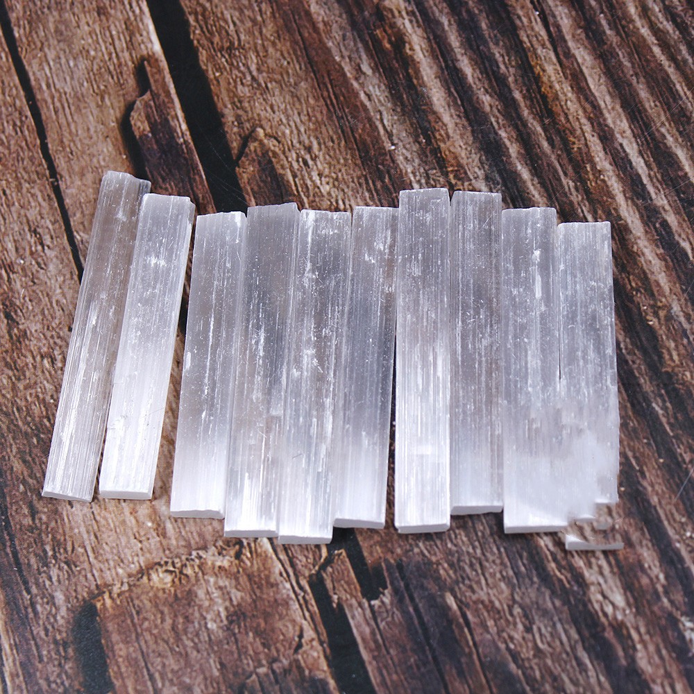 Natural Morocco Transparent Gypsum Rod Crystal Mineral