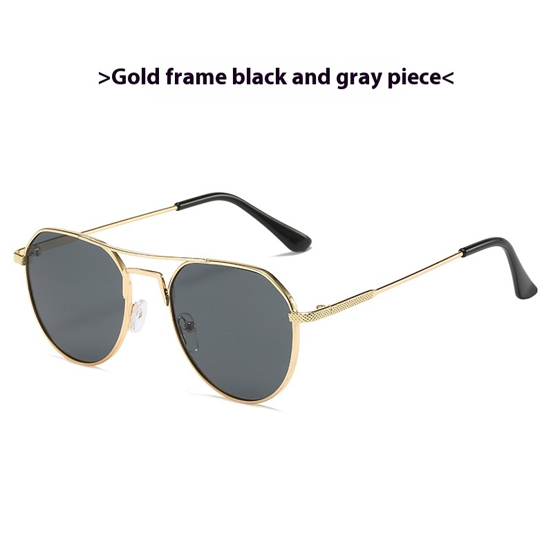 Gold Frame Black And Grey Lens