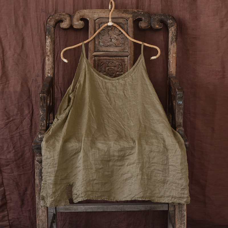 Womens Extra-long Camisole With Hand-sewn Back For A Cool Lightweight Base