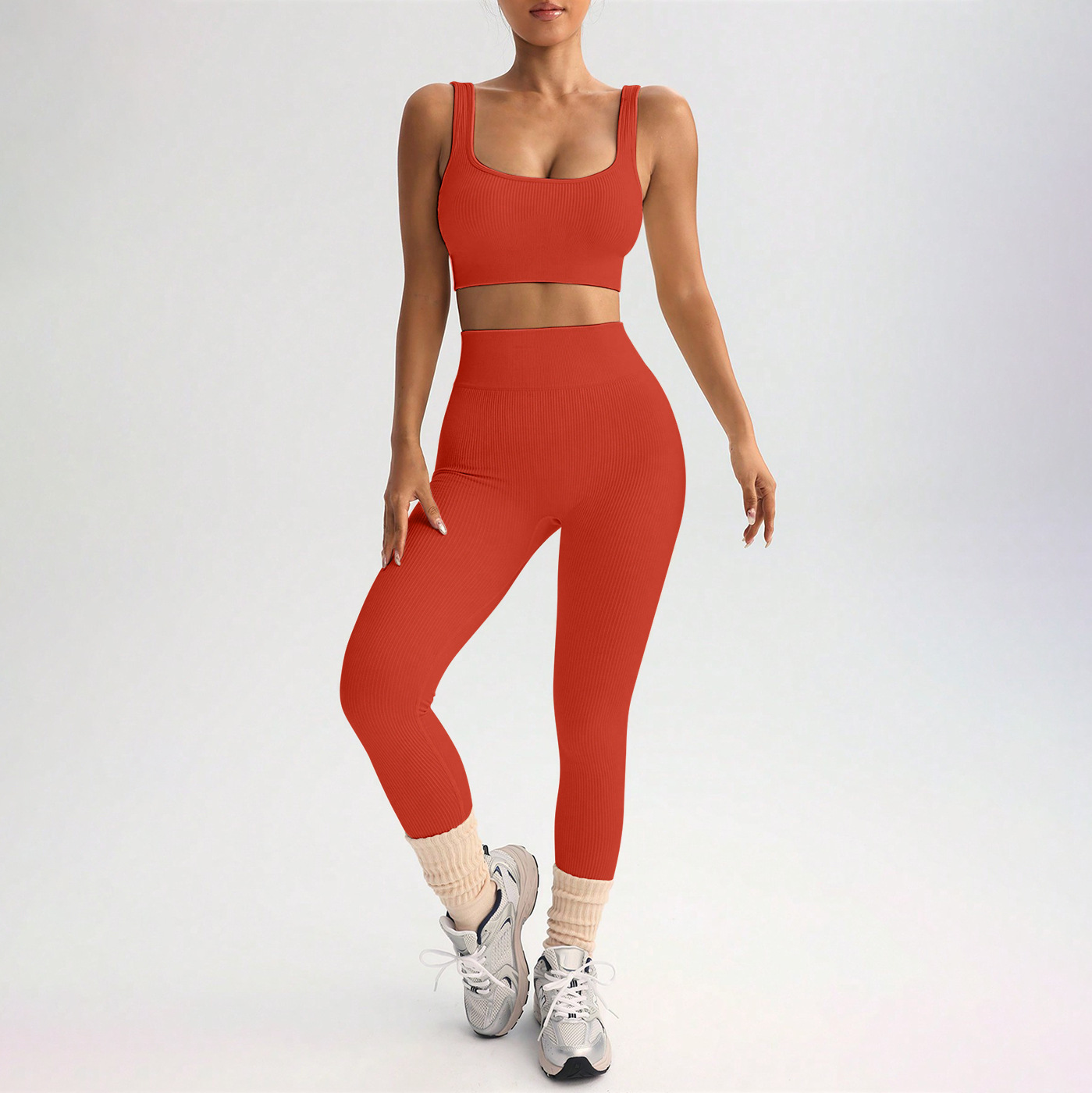 Quick-drying Yoga Clothes Suit Shockproof Sports Bra Yoga Pants - Image 11