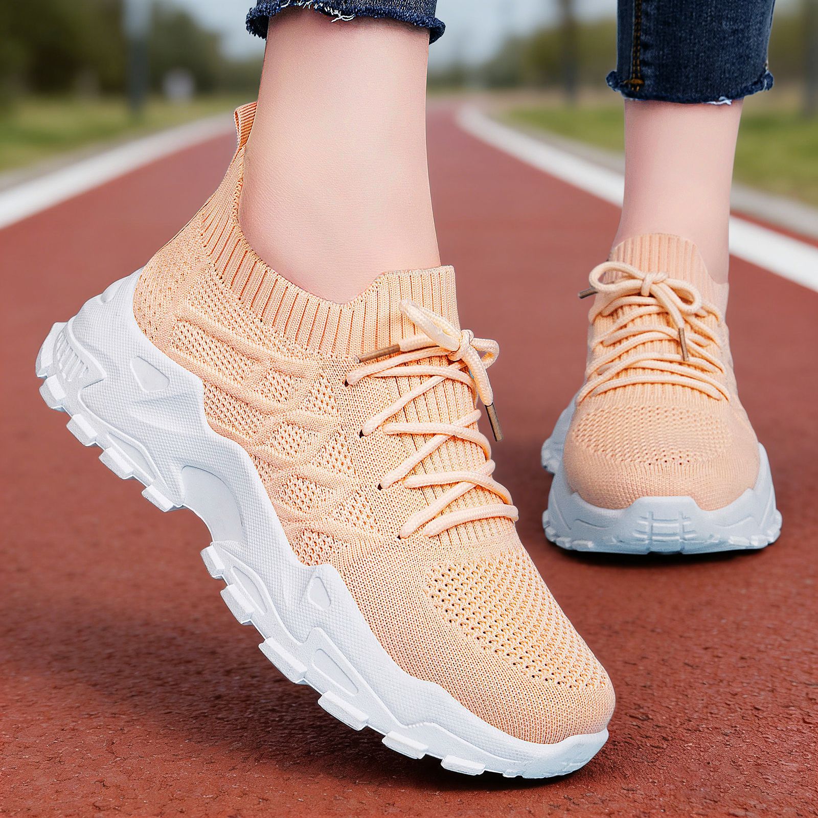 Casual Padded Sole Height Increasing Dad Shoes