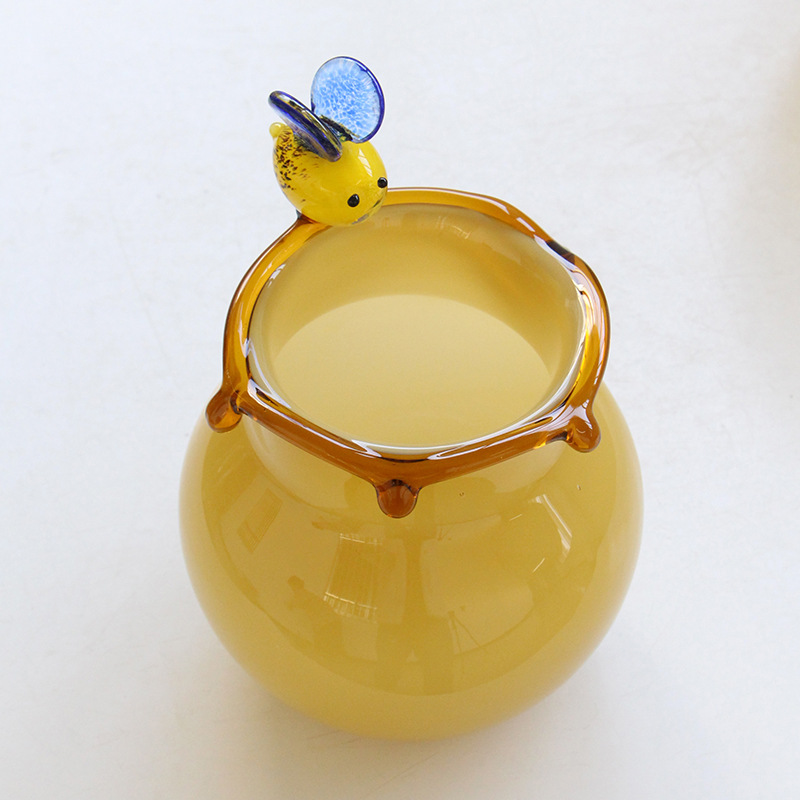Glass Vase with Bee Design, picture 2 of 4
